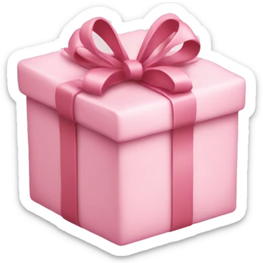 Light Pink Christmas gift sticker