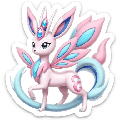 Palkia-Suicune-Sylveon-Cresselia-Meloetta-fusion  sticker