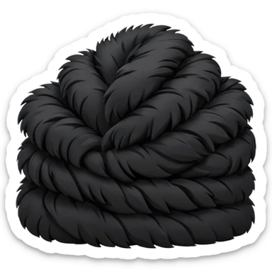 Remplacer le blanc par du poils noirs sticker