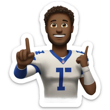 josh allen throwing up a W with his hand sticker