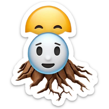 3D render of Drought Crack, miniature weather phenomenon, volumetric particle effects, parched brown earth ground texture, emoji style, isolated on white background --v 6.0. sticker