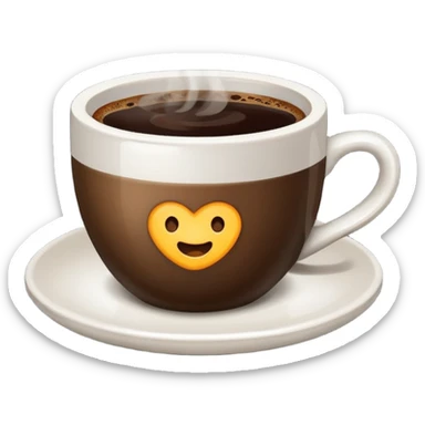 Coffee sticker