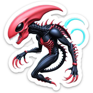 Venom-Xenomorph-Darkrai-Genesect-fusion  sticker