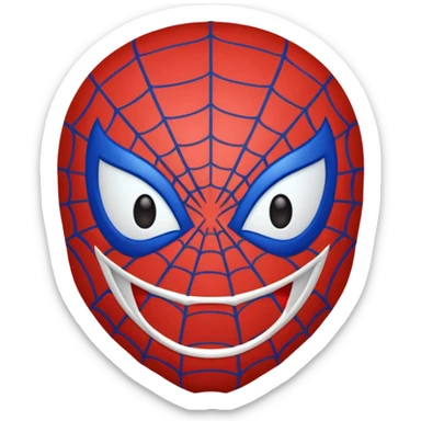 Spiderman emoji sticker