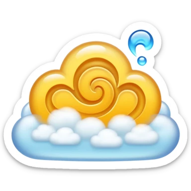 create a smell or scent emoji in the style of iphone sticker