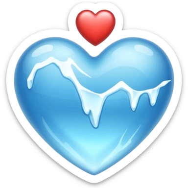 Corazón de hielo sticker