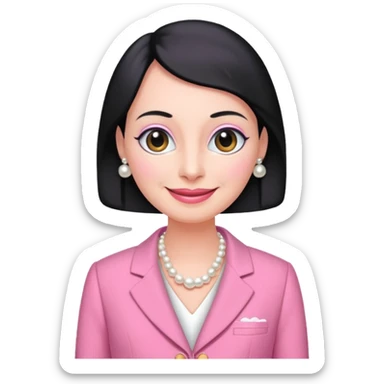 pingu mother wearing the pink chanel suit the Jackie kenddy wore sticker