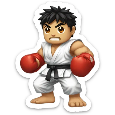 ryu street fighter sticker