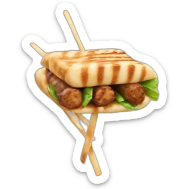 souvlaki - Greek sticker
