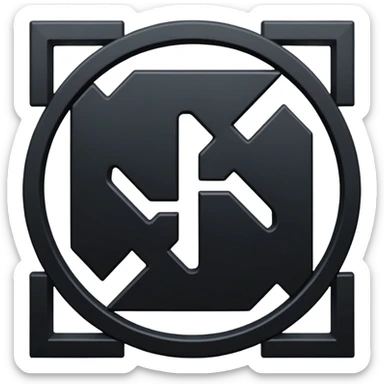 45⁰ rotating swastika sticker