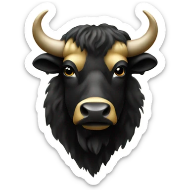 A black and gold Colorado buffalo sticker