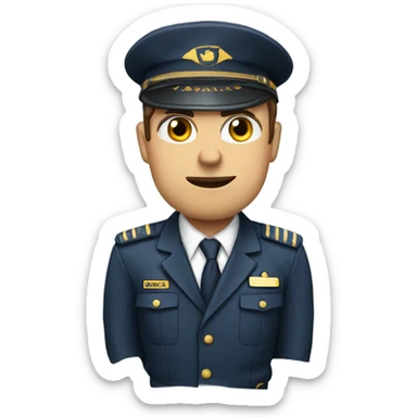 Confused pilot instructor  sticker