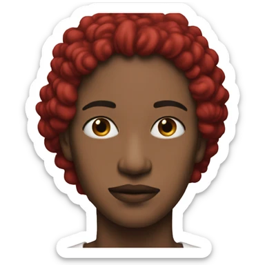 Red album cover sticker