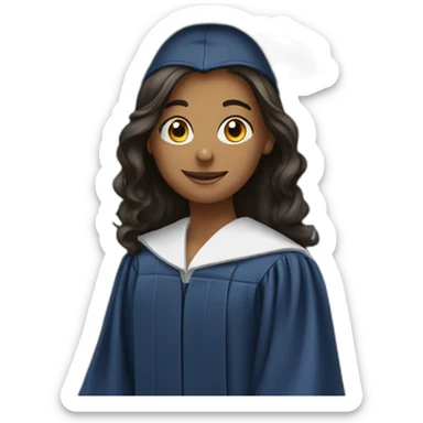 student graduating sticker