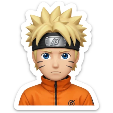 Naruto Kurama com Aura Laranja sticker