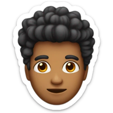 He was born with big hair on the top sticker