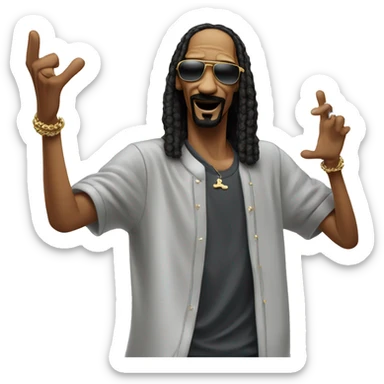 Snoop dog doing the Macarena ￼ sticker
