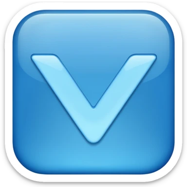 Blue tick mark sticker