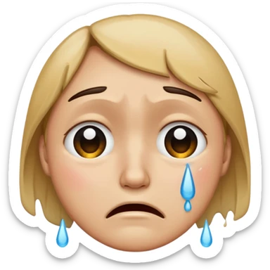Crying emoji 😭 sticker