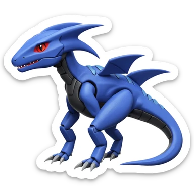 Heliolisk-Salandit-Cyclizar-Genesect-Pokémon, full body sticker