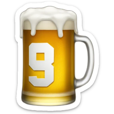 drinking beer with watching american football sticker