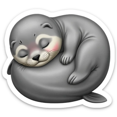 Seal sleep sticker