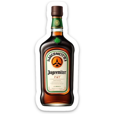 Jagermeister fat bottle sticker
