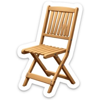 Chair folding sticker