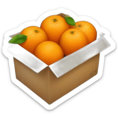 oranges in the box sticker