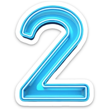 an emoji that says "21" in blue like a neon sign but with the cancel emoji over it sticker