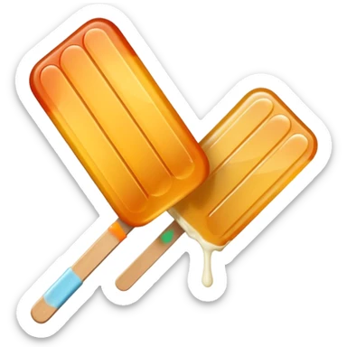 maple taffy on a popsicle stick sticker
