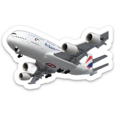 Airbus A380 avec quatre reacteur sticker