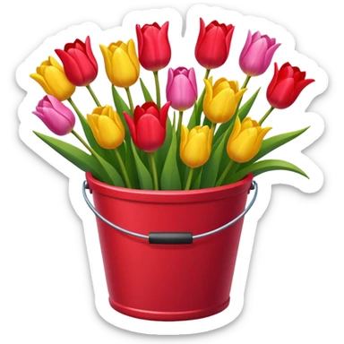 tulip bucket sticker