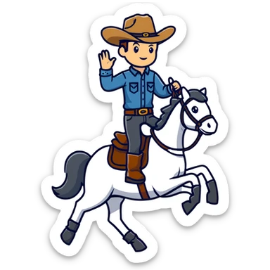 Estilo country western sticker