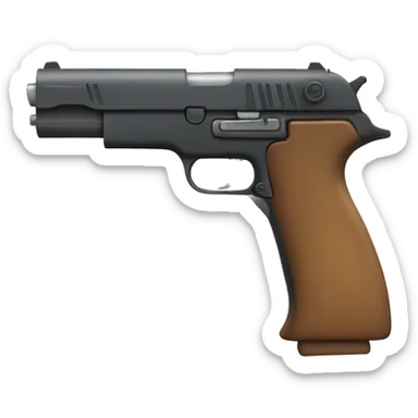 Una pistola con mira sticker