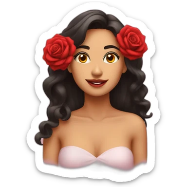 Rosa roja sticker