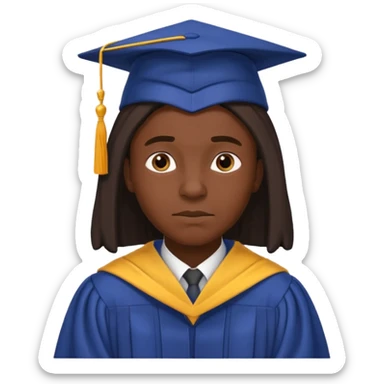 Create an emoji of an African wise cultural scholar that looks thoughtful, warm, and dignified sticker