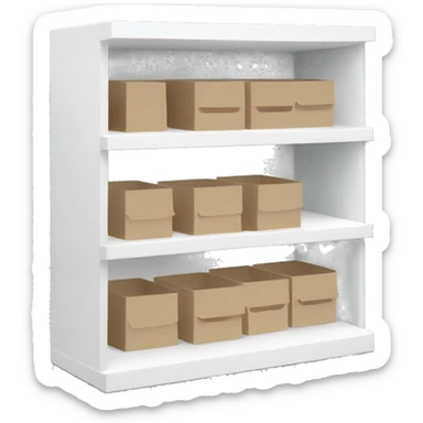 white sandpaper storage organizer shelves  sticker