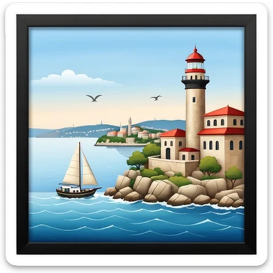 kiz kulesi istanbul sticker