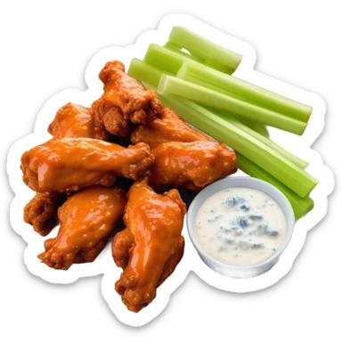 Buffalo and chicken wings sticker