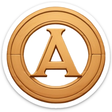 alpha greek symbol on a table sticker