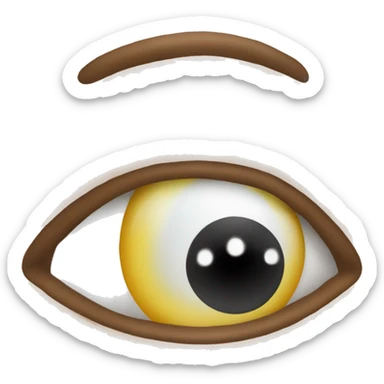 I need an emoji of an eye that has a big black mole on it, but it doesn't cover the whole eye sticker