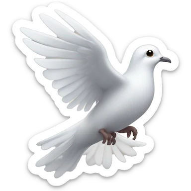 Dove of light sticker