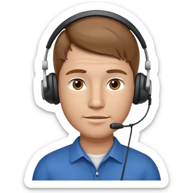 guy with light brown hair fair skin round and broad shoulders, at work IT GUY - LIGHTER SKIN, BIGGER GUY sticker