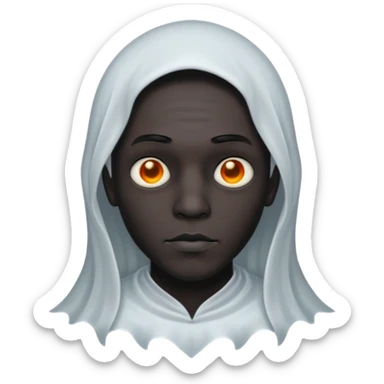 Gothic style GHOST male, black sticker