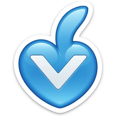 Generate a instagram verified blue tick emoji  sticker