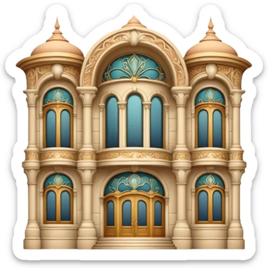 art nouveau palace sticker