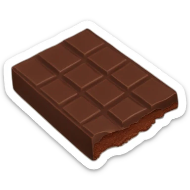 chocolate bar sticker