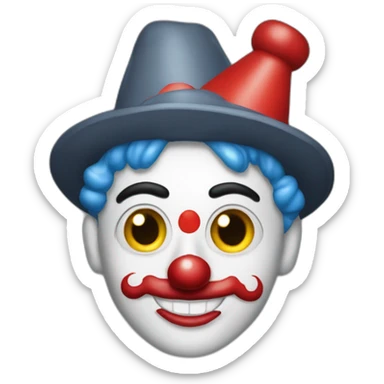 turkish republican people's party as clown sticker