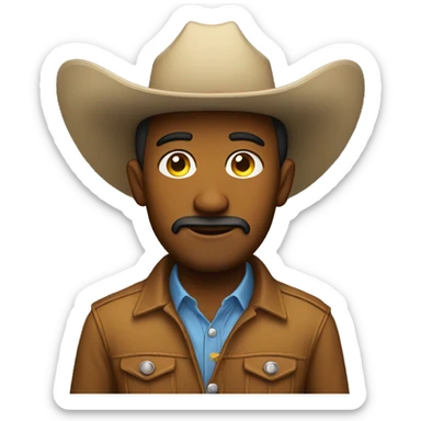 cowboy Side eye sticker